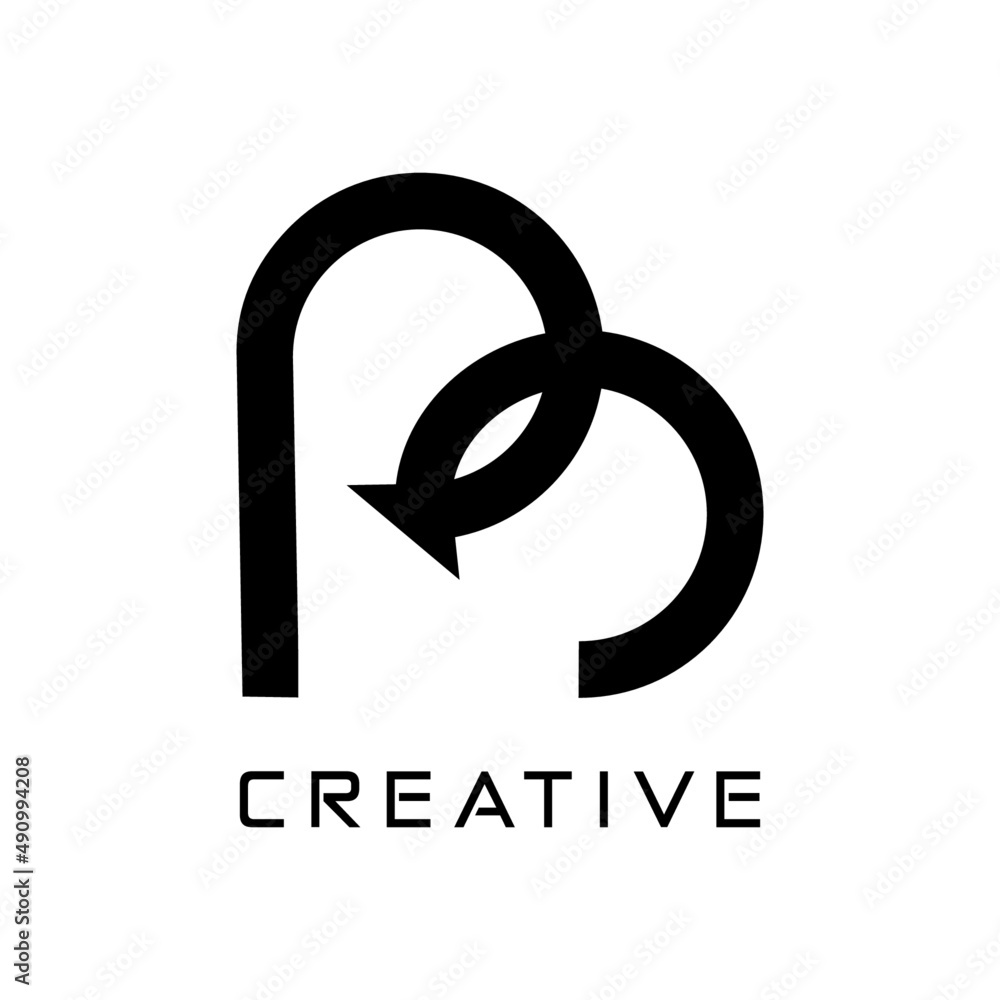 PB modern dynamic abstract outstanding for professional business Initial Logo Design vector PB modern dynamic abstract outstanding for professional business Initial Logo Design vector