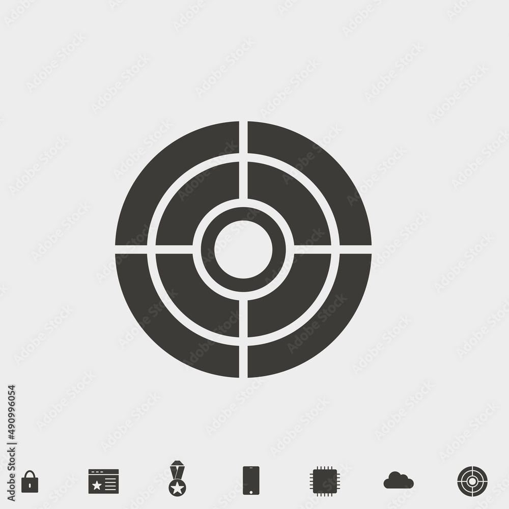 target icon vector illustration and symbol for website and graphic design target icon vector illustration and symbol for website and graphic design