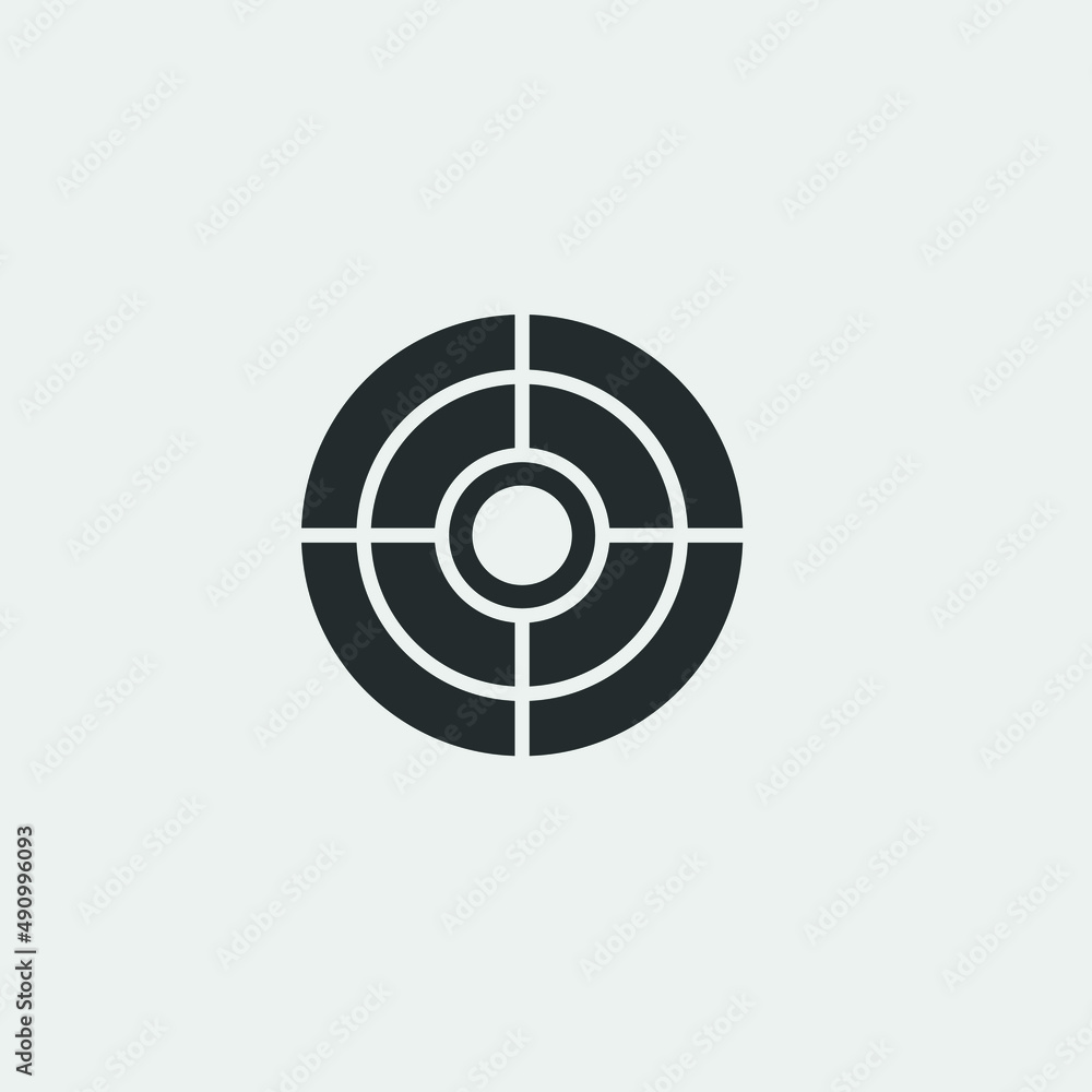 target icon vector illustration and symbol for website and graphic design target icon vector illustration and symbol for website and graphic design