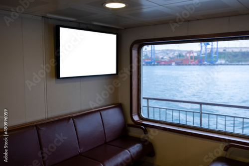digital display inside cruise ship photo