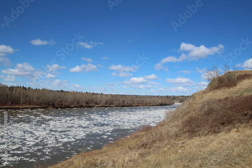 Ice Flow Down The River