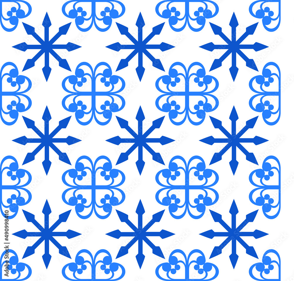 seamless pattern with snowflakes