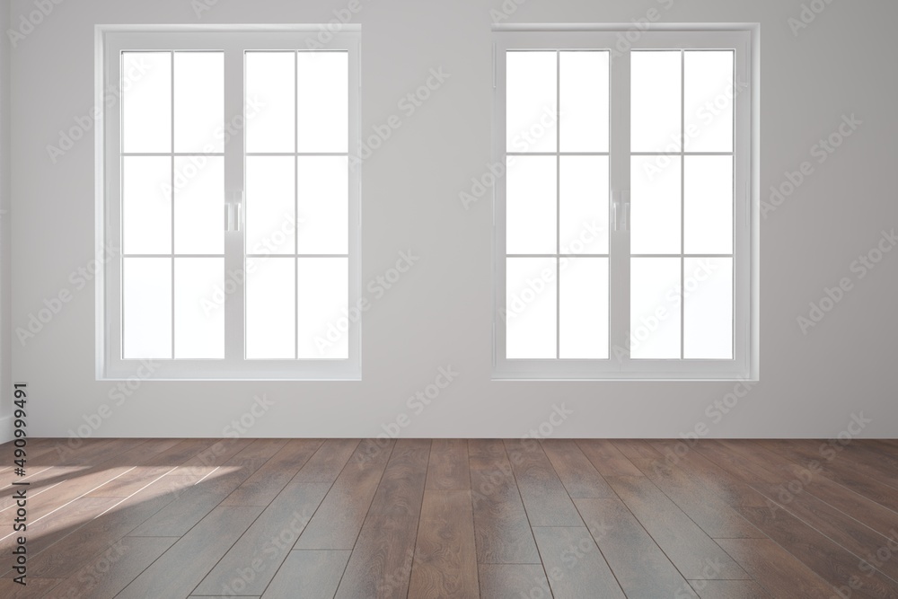 Obraz premium Modern interior design. 3D illustration