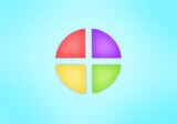 pastel plasticity multicolor  pie chart 3d background 