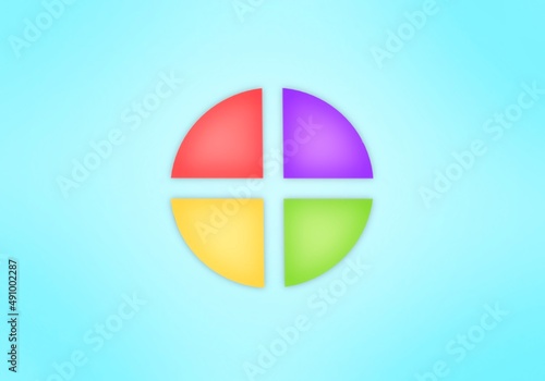 Free Download pastel plasticity multicolor  pie chart 3d background  - GFXLoad