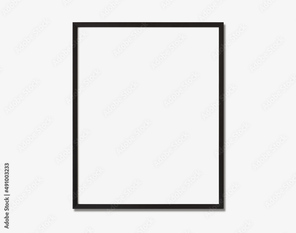 Frame mockup, Blank black picture frame mockup on white wall, single vertical artwork template, Clean, modern, minimalist Frame mockup, Blank black picture frame mockup on white wall, single vertical artwork template, Clean, modern, minimalist