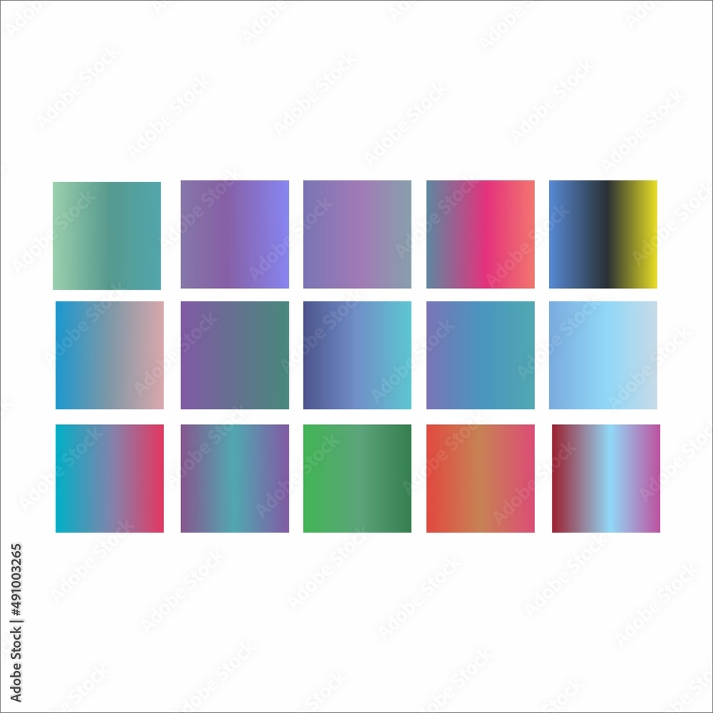 set of colorful shapes