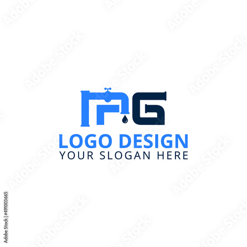 IPG Plumbing and Excavation Company Logo Design photo