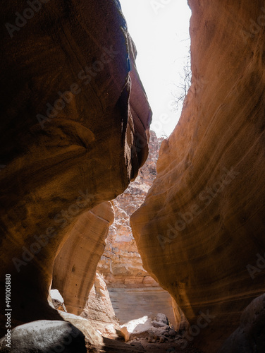 Rock canyon over the sun light