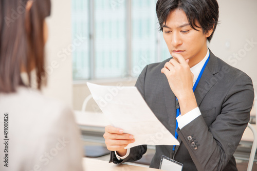 面接・打ち合わせ・カウンセリング風景
