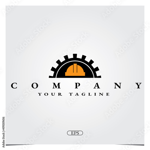 safety company hat logo premium elegant template vector eps 10