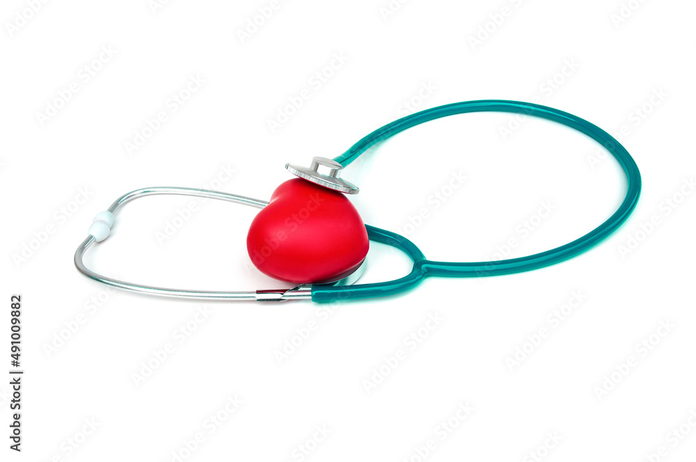 Stethoscope on white background. Medical tool Stethoscope on white background. Medical tool