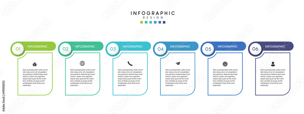 Steps business data visualization timeline process infographic template ...