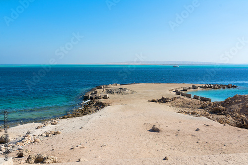 Boats in Red sea Hurghada in Egypt