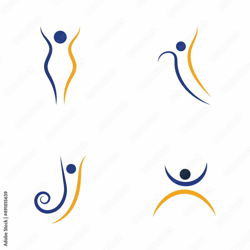 Human Healthy Life Logo template vector icon