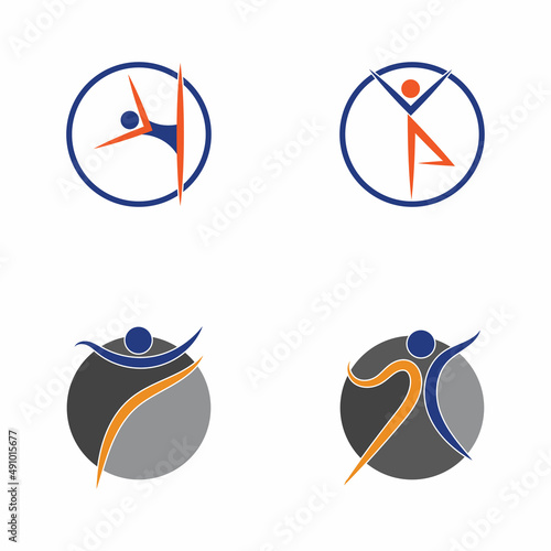 Human Healthy Life Logo template vector icon