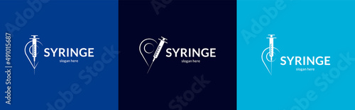 Beautiful syringe logo