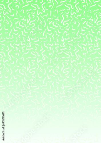 Abstract vector pattern with wavy doodle hand drawn lines. gradient background in marine style