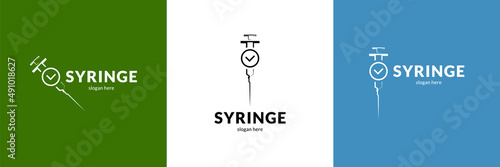 Simple syringe logo