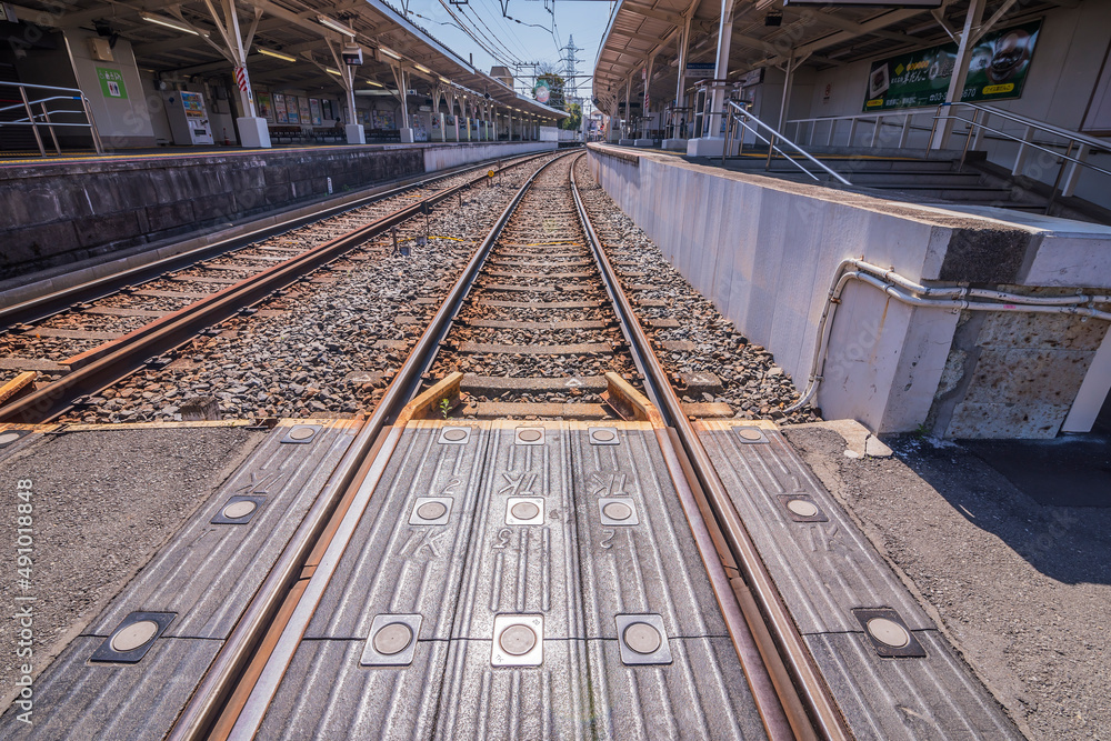 Fototapeta premium 金町線 京成金町線 柴又 柴又駅