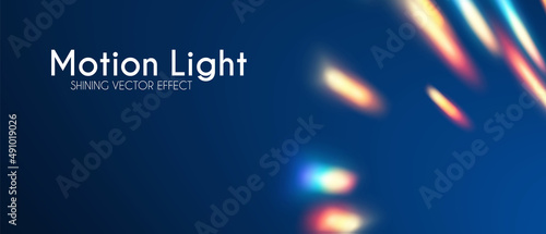 Morion light effect. Shining magic background with fire effect. Transparent refraction elements
