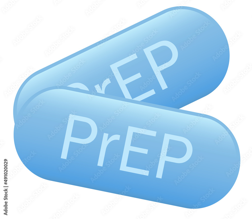 Prep vector pills, hiv prophylaxis medicament - obrazy, fototapety, plakaty 