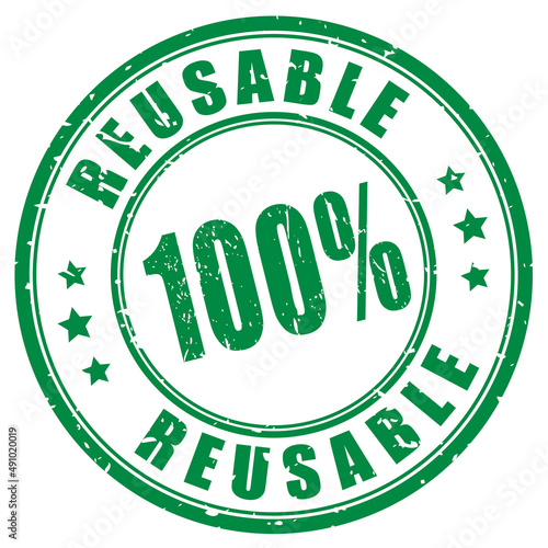 Reusable rubber stamp