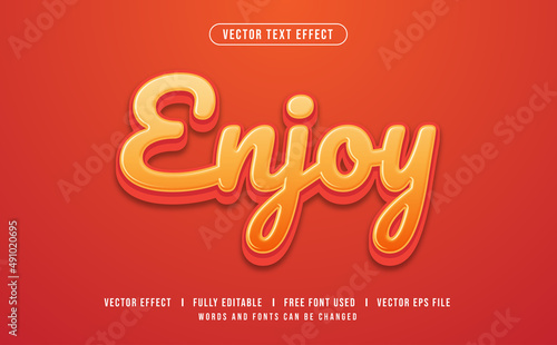 Enjoy Editable Vector Text Effect.