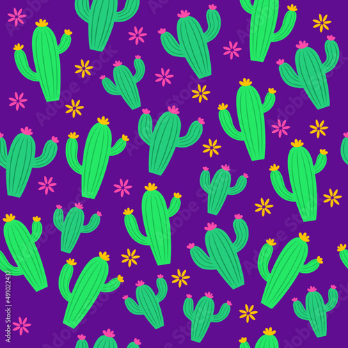 background pattern cacti plant flora wallpaper