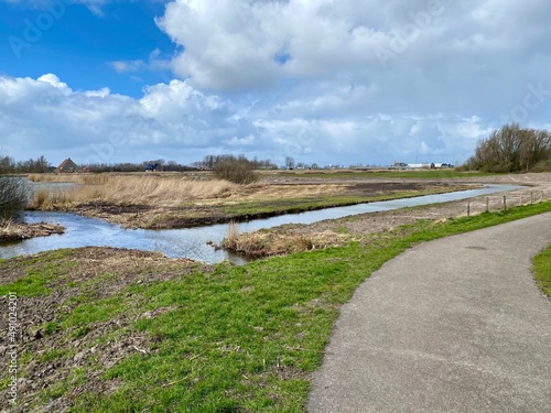 Landscape and water development in Lemmer, Friesland.