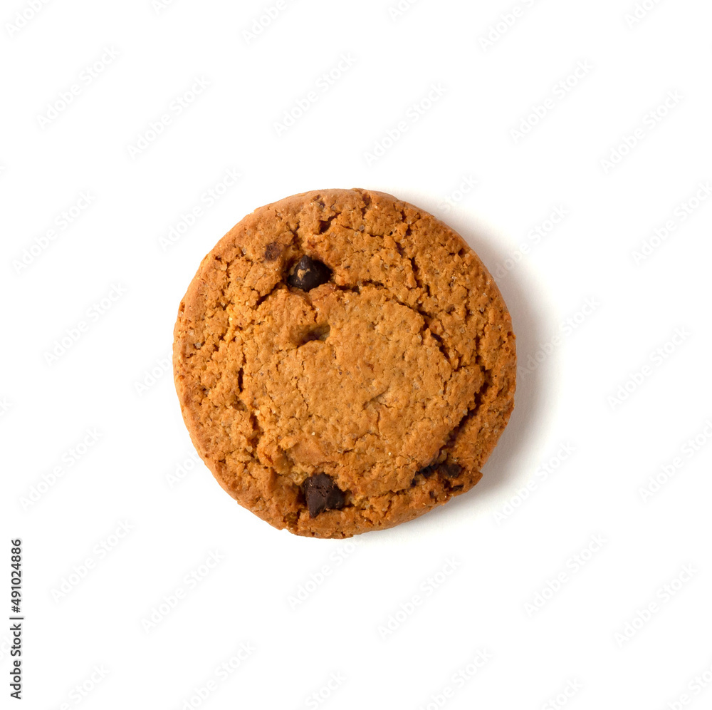 chocolate cookies isolated