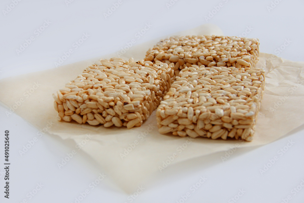popcorn for proper nutrition on a light background popcorn for proper nutrition on a light background