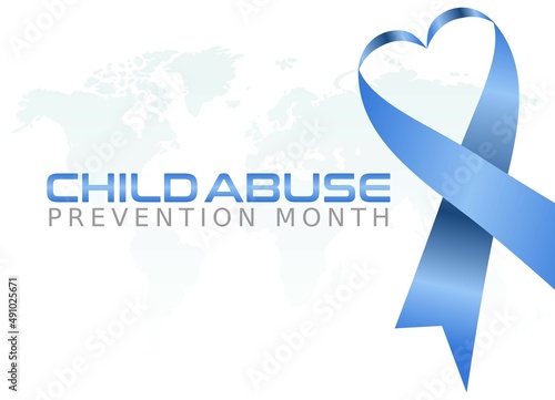 vector graphic of child abuse prevention month good for child abuse prevention month celebration. flat design. flyer design.flat illustration.