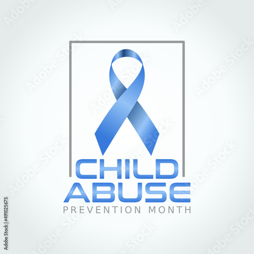 vector graphic of child abuse prevention month good for child abuse prevention month celebration. flat design. flyer design.flat illustration.