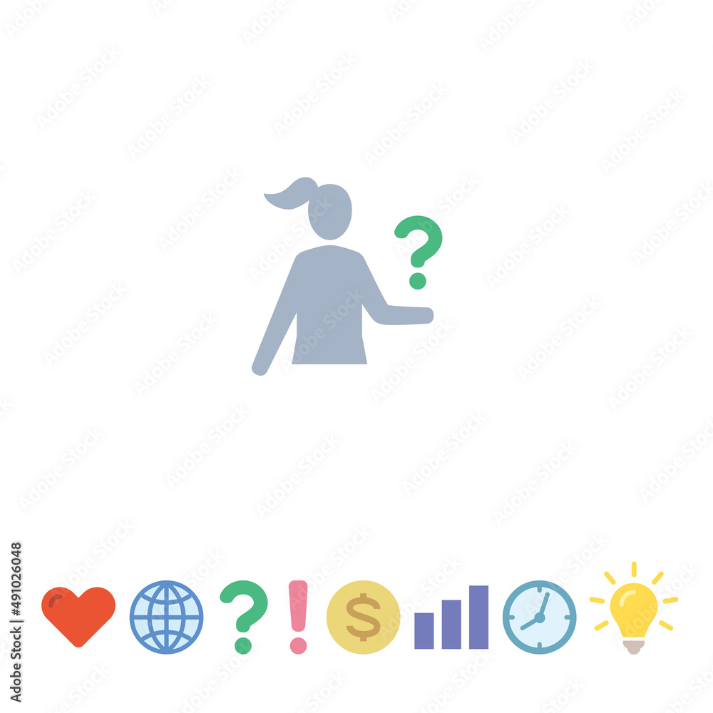 Obraz premium People silhouette icon, holding something in one hand