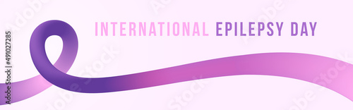 Purple wave Background for International Epilepsy Day