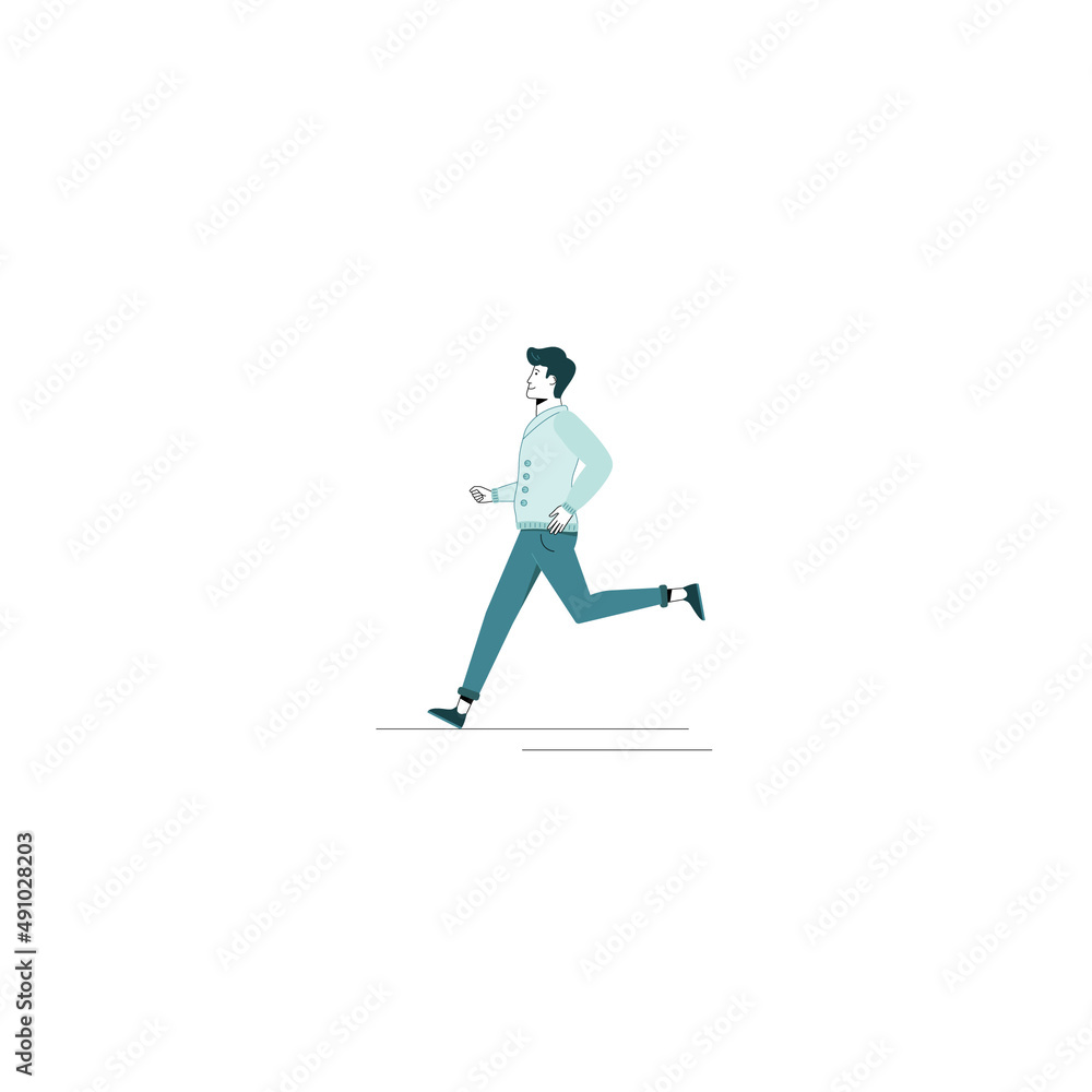 Fototapeta premium Running Man