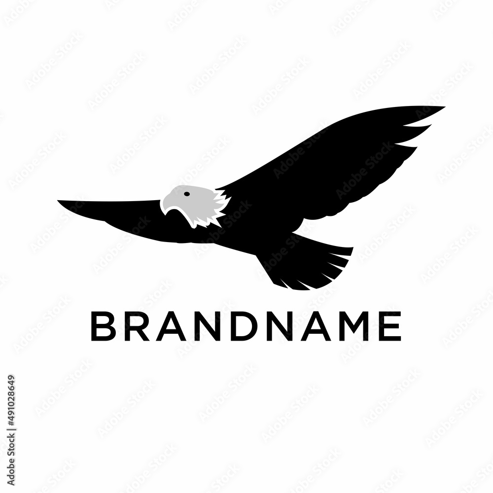 Obraz premium eagle wing bird logo design