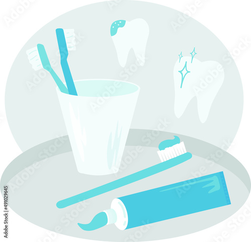 toothbrush set toothpaste brush