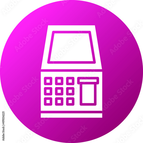 Atm Machine Icon Style