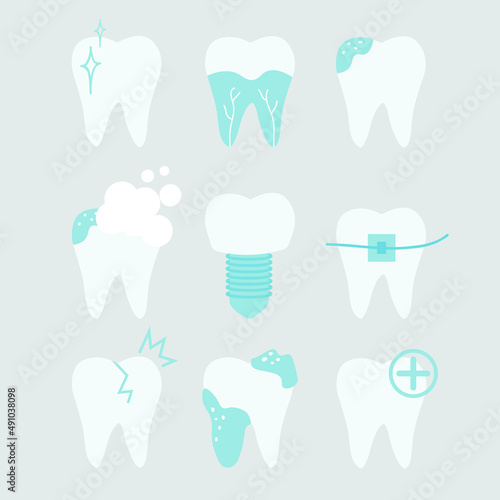 set of teeth for dentistry