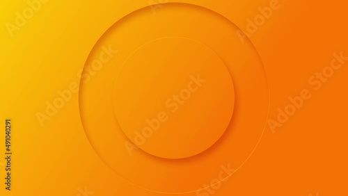 Animated orange circle motion graphic for logo or a brand name