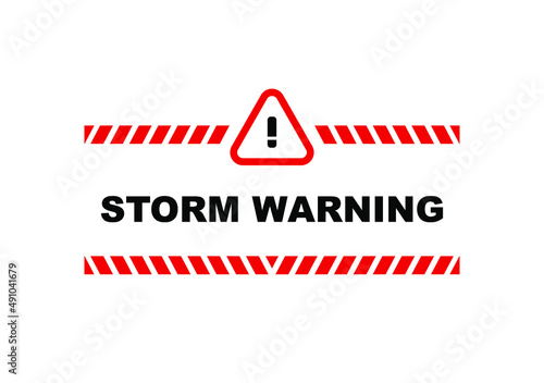 severe weather sign on white background	
