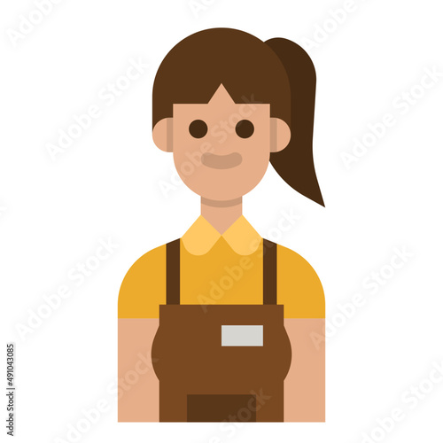 cashier flat icon