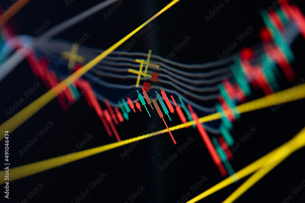 Candlestick graph chart of stock and forex market to represent the revenue growth. the stock market crashed from covid19 and war, and waiting for reverse trend to investing in growth stocks. Candlestick graph chart of stock and forex market to represent the revenue growth. the stock market crashed from covid19 and war, and waiting for reverse trend to investing in growth stocks.