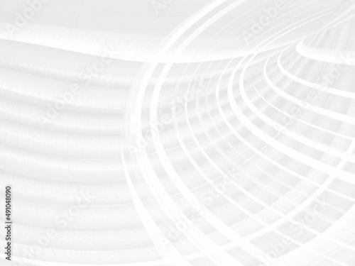 Fototapeta Naklejka Na Ścianę i Meble -  Clean fashion soft fabric textile woven beautiful abstract smooth curve shape decorative white and gray backgrounds