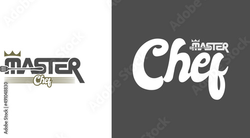 Kitchen Chef Design Logo template
