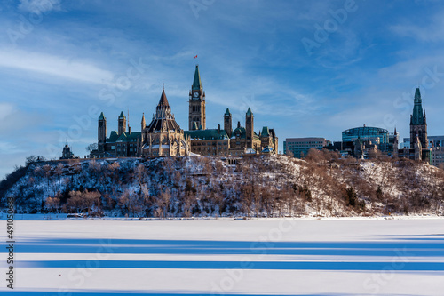 Canada - Parliament Hill from across the Otawa River photo