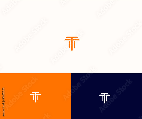 TT, T, MT, TM Letter Logo  Design vector Template photo