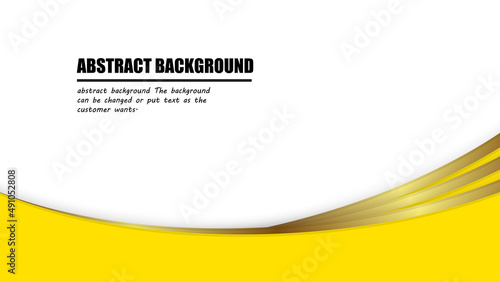 Modern abstract background with futuristic hipster graphics. Yellow background with golden stripes. Abstract vector background texture design, bright poster, yellow banner and white background vector 